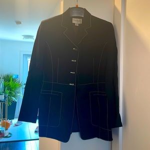 Authentic Emmanuel Ungaro cross stitched blazer